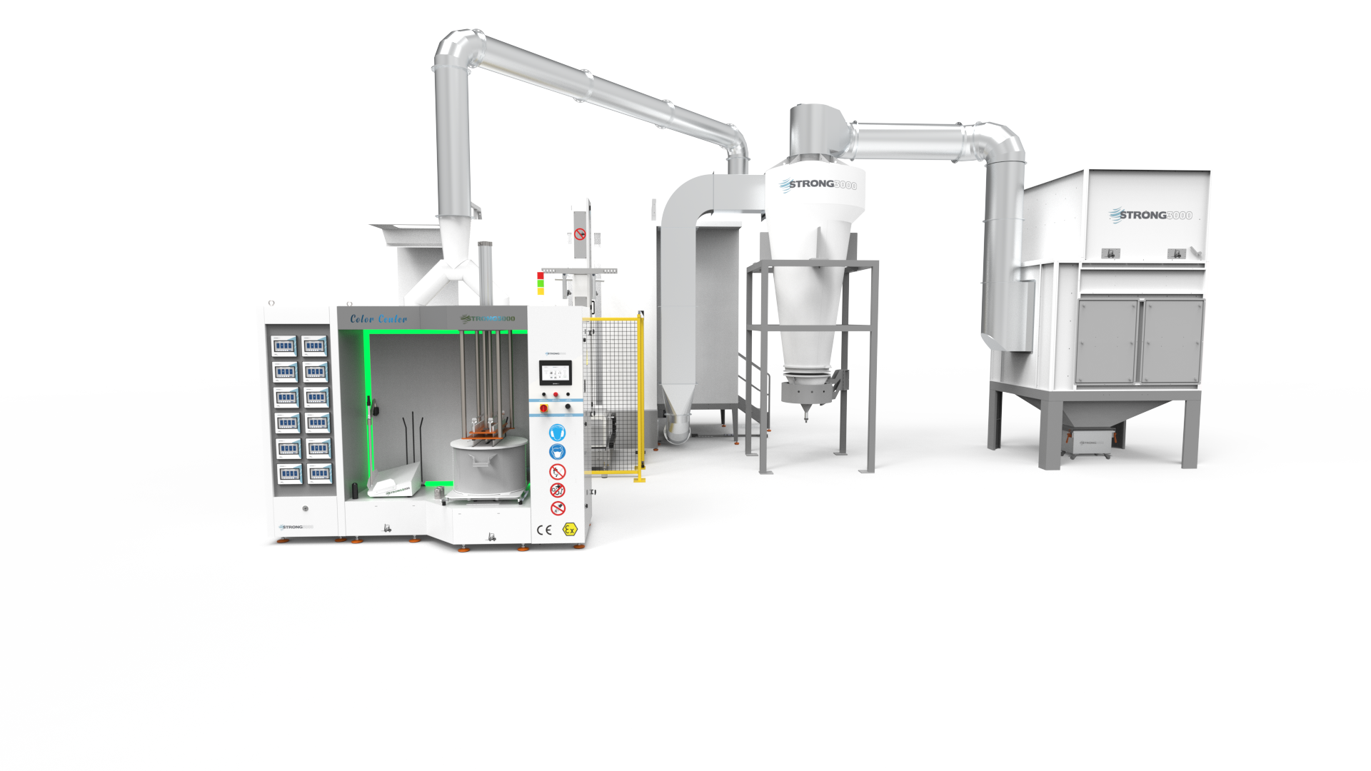 Toz boya tesisl, plastik kabin